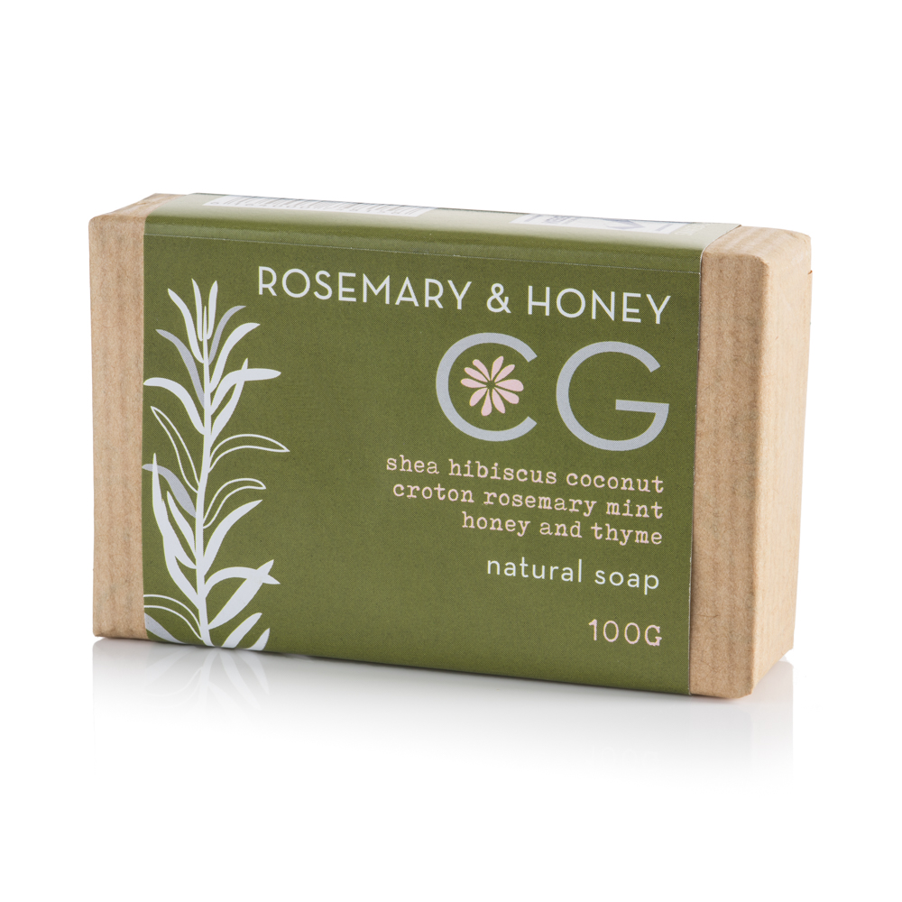 Rosemary & HoneyBath Soap 100g Cinnabar Green