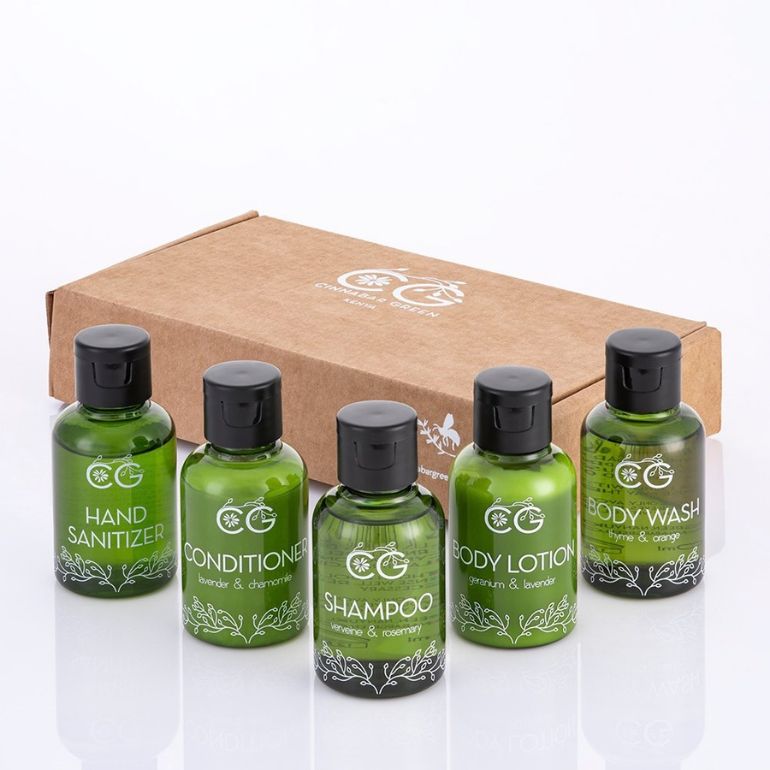 Cinnabar Green Discovery Set: five 50ml minis in a kraft gift box