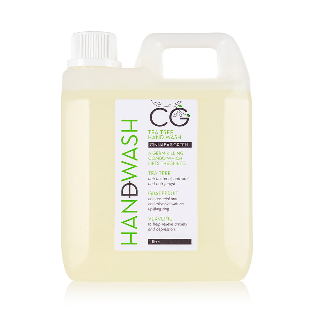 Tea Tree Hand Wash (1L/5L) | Antiseptic & Moisturizing | Cinnabar Green