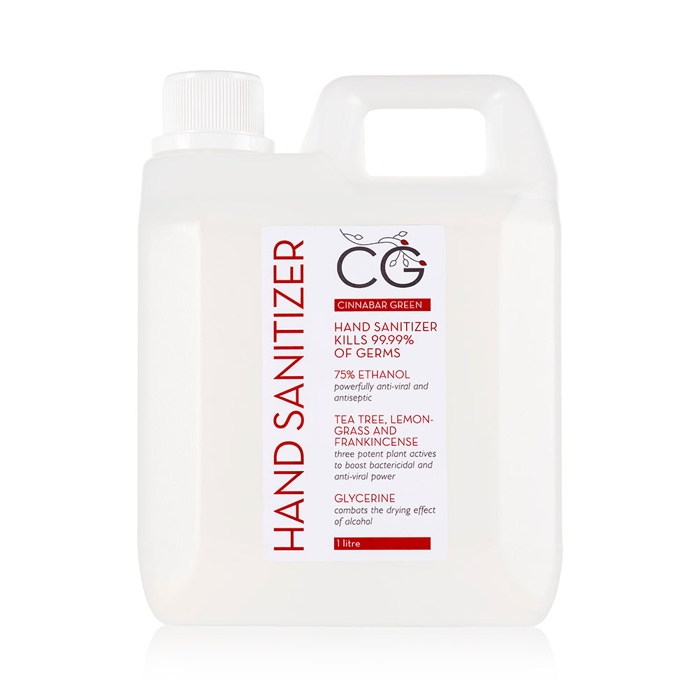 Instant Hand Sanitizer (1L/5L) | 75%+ Ethanol & Natural | Cinnabar Green
