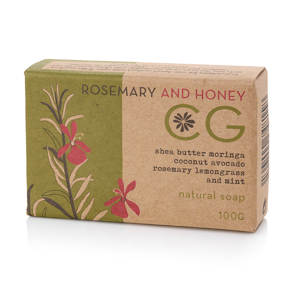 Rosemary & Honey Soap (100g) | Natural Bath Soap | Cinnabar Green