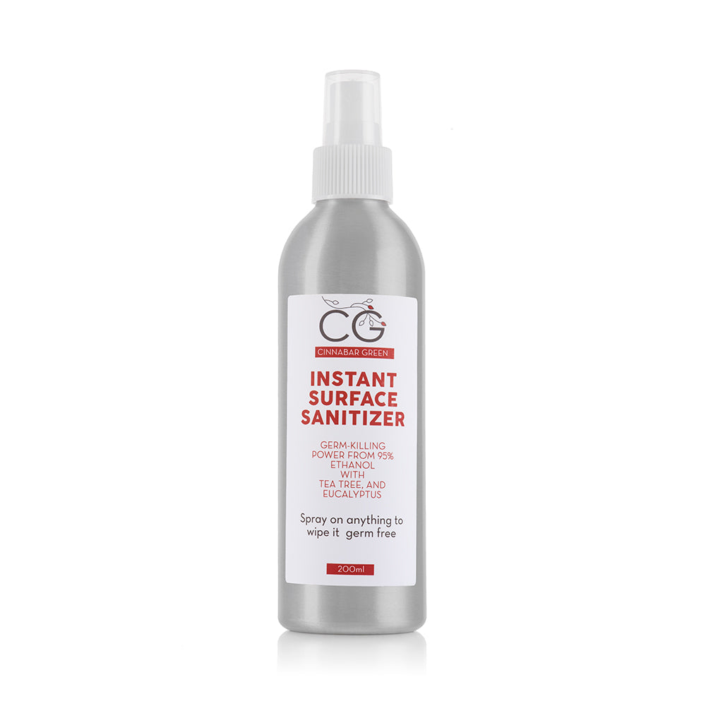 Surface Spray Sanitizer (200ml) | Natural & Disinfectant | Cinnabar Green