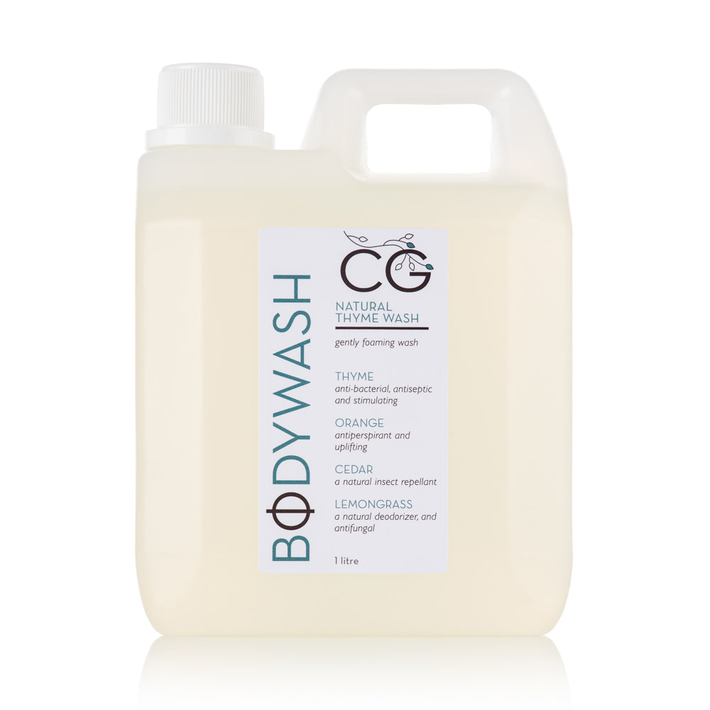 Thyme Body Wash (1L/5L) | Natural & Antibacterial | Cinnabar Green