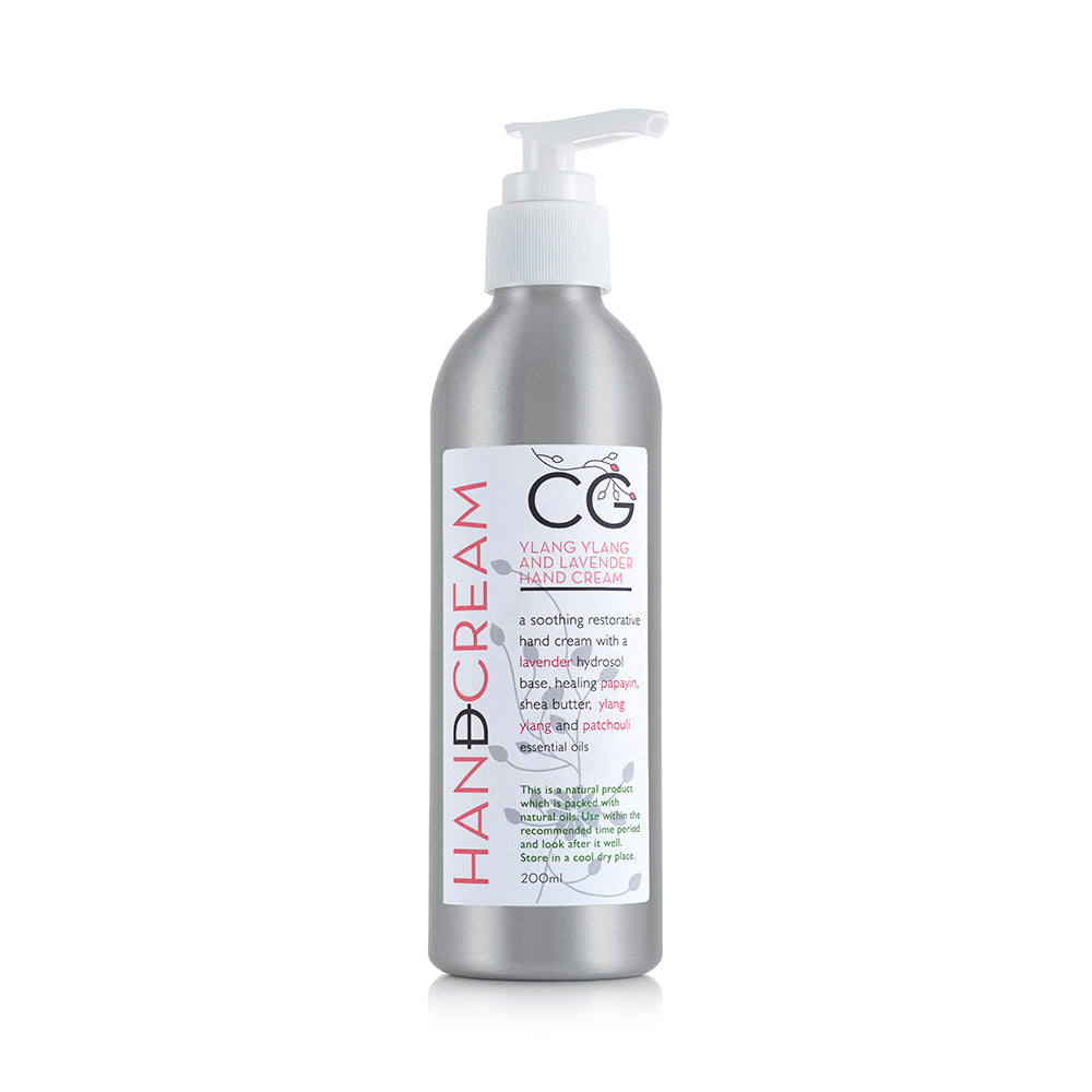 Ylang Ylang & Bergamot Hand Cream (200ml) | Moisturizing & Healing | Cinnabar Green
